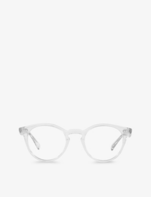 Oliver Peoples Ov5459u Romare Round-frame Acetate Glasses In Clear
