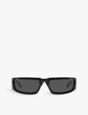 PRADA: PR 29YS rectangular-frame nylon sunglasses