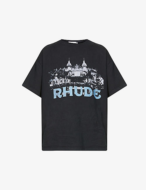 RHUDE: Casino logo-print cotton-jersey T-shirt