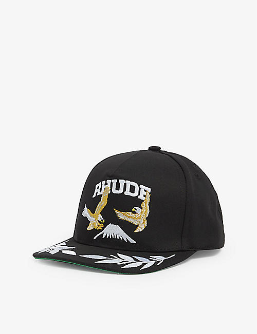 RHUDE: Eagle Souvenir logo-embroidered cotton-blend cap
