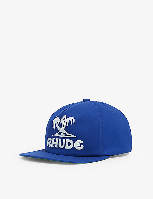 RHUDE: Palms graphic-print cotton-blend cap