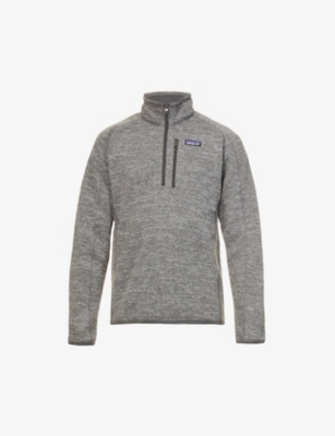 Patagonia Better Quarter-zip Recycled-polyester Sweatshirt In Nickel