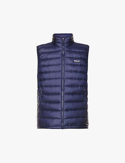 PATAGONIA: Padded high-neck recycled-polyester down gilet