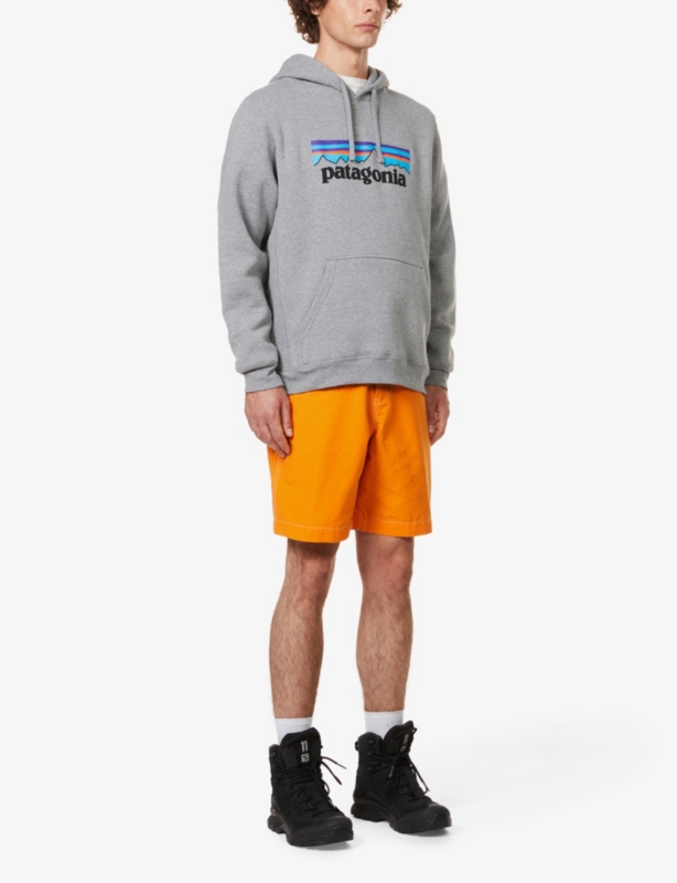 Logo-print recycled polyester and cotton blend hoody