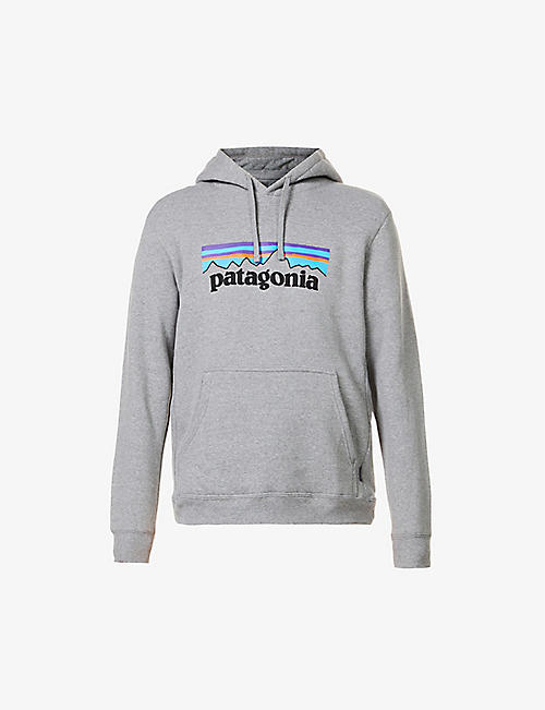 PATAGONIA: Logo-print recycled polyester and cotton blend hoody