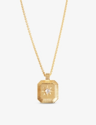 Missoma June Birthstone 18ct Yellow Gold-plated Vermeil Sterling-silver And Moonstone Pendant Necklace In Gold