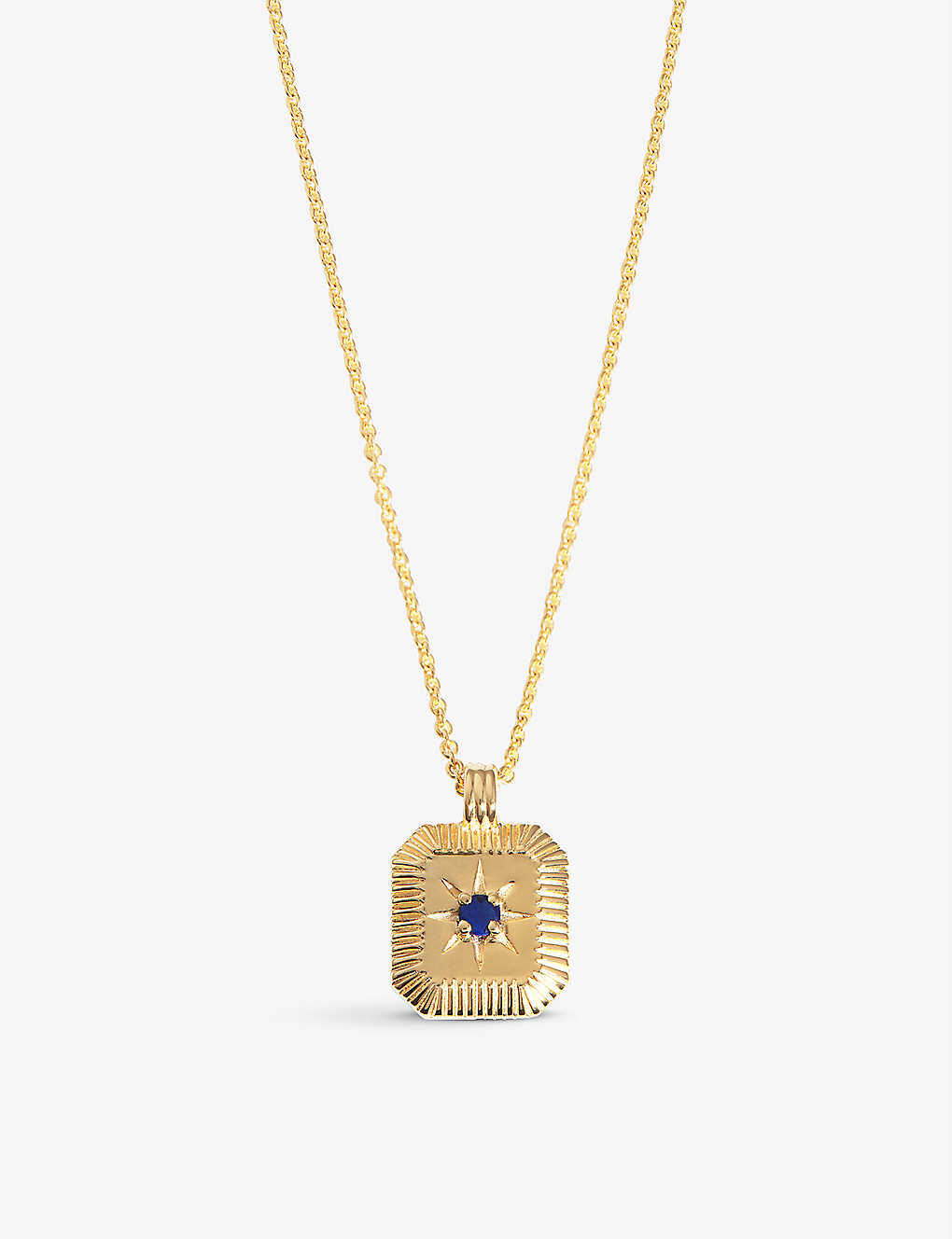 MISSOMA MISSOMA WOMEN'S GOLD SEPTEMBER BIRTHSTONE 18CT YELLOW GOLD-PLATED VERMEIL STERLING-SILVER AND LAPIS ,53625626