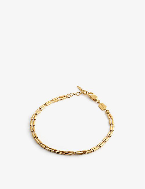 MISSOMA: Savi x Missoma Vintage Link 18ct recycled yellow gold-plated sterling-silver bracelet