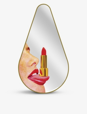 Seletti x TOILETPAPER Tongue glass mirror 80.5 x 45cm