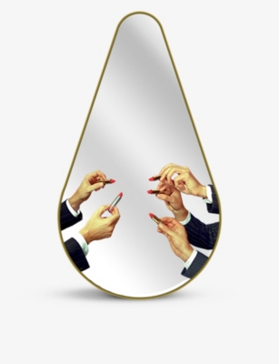 SELETTI: Seletti x TOILETPAPER Lipsticks glass mirror 80.5 x 45cm