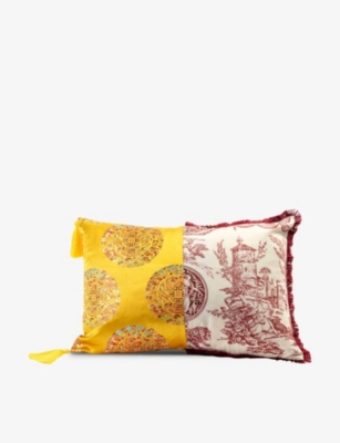 SELETTI: Ottavia Hybrid cotton-blend cushion 50cm x 35cm