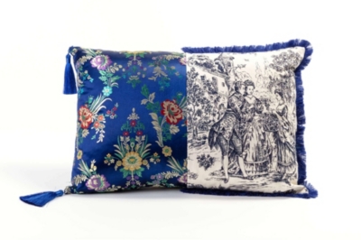 SELETTI: Argia Hybrid cotton-blend cushion 50cm x 35cm