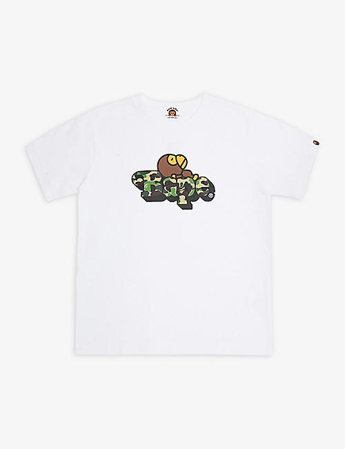 A BATHING APE: Baby Milo-print branded cotton-jersey T-shirt 4-8 years