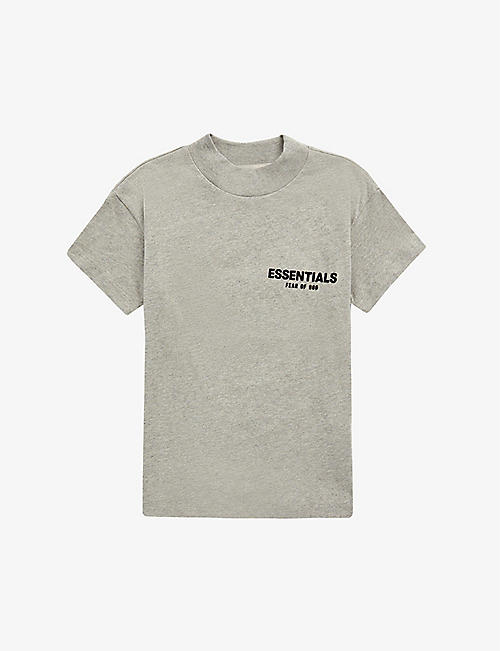 FOG X ESSENTIALS: Kids ESSENTIALS logo-print cotton T-shirt 2-16 years