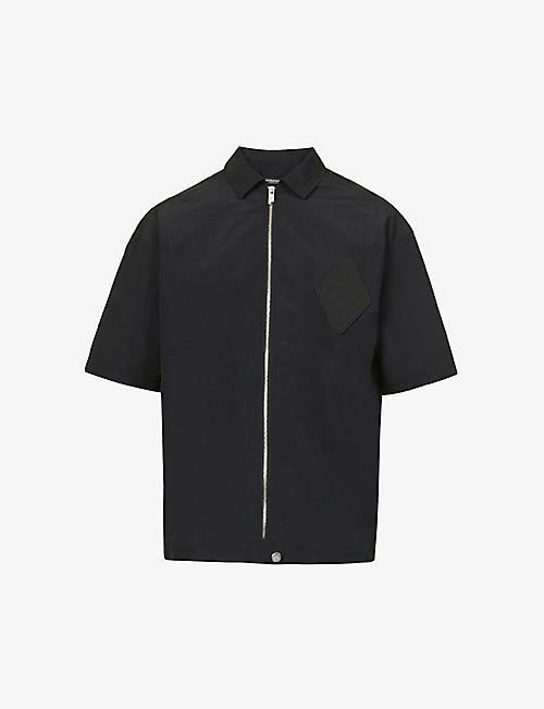 A COLD WALL: Surface brand-patch relaxed-fit woven shirt
