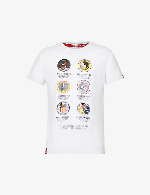 ALPHA INDUSTRIES: Apollo Mission graphic-print cotton T-shirt