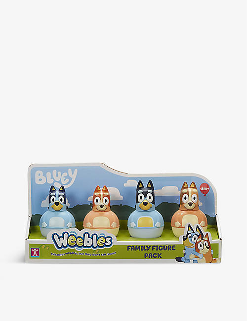 BLUEY: Blue pack of four Weebles figures