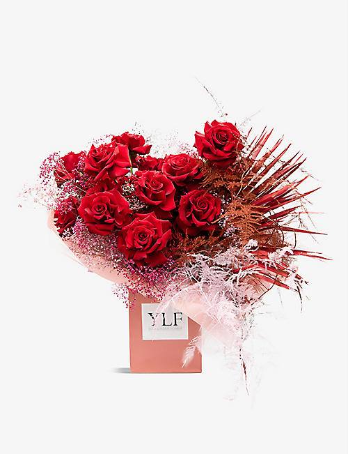 YOUR LONDON FLORIST: Exclusive Fixed on Love 24 roses mixed fresh and dried bouquet