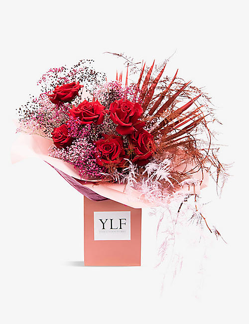 YOUR LONDON FLORIST: Exclusive Fixed on Love 6-rose fresh and dried bouquet