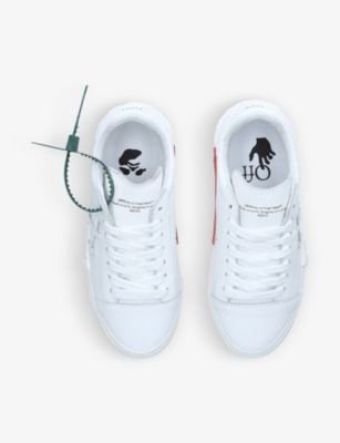 off white vulcanized trainers