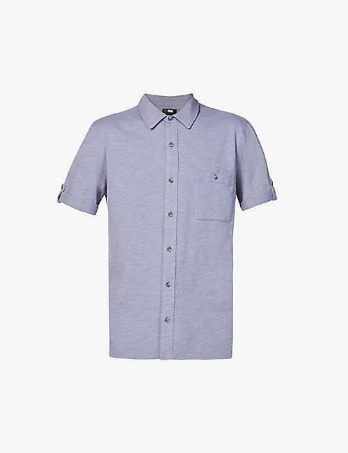 PAIGE: Brayden short-sleeved cotton-jersey shirt