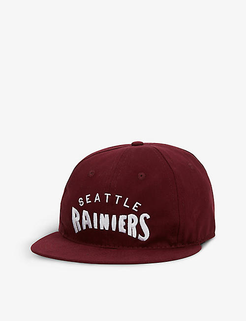 EBBETS FIELD FLANNELS: Seattle Rainiers logo-embroidered cotton cap