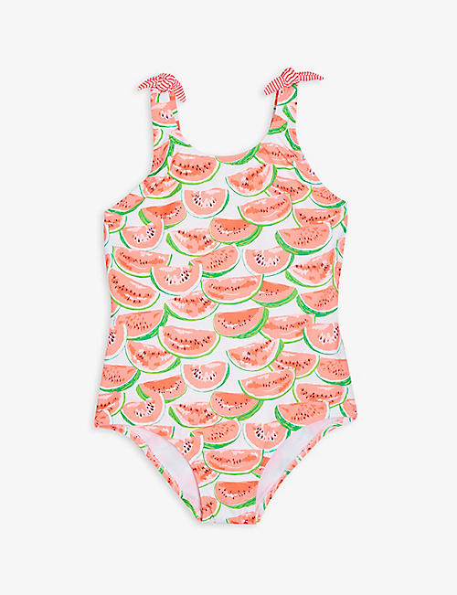 SUNUVA: Watermelon-print swimsuit 3-14 years