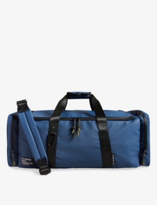 TED BAKER: Hyke twin-handle rubberised holdall