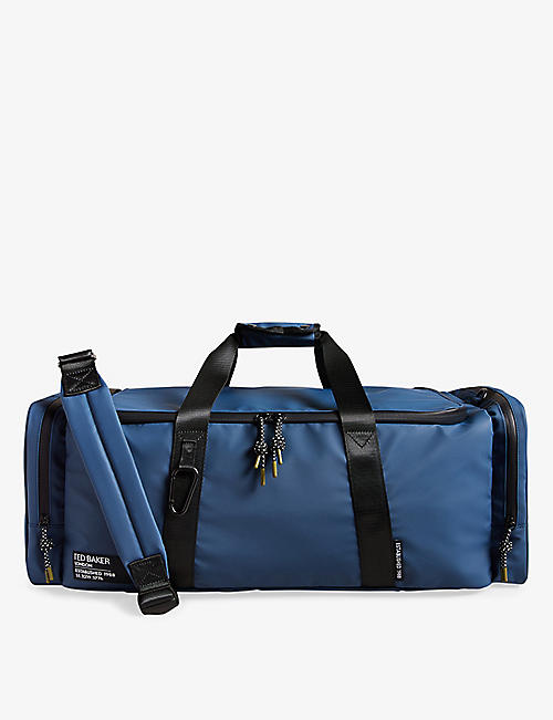 TED BAKER: Hyke twin-handle rubberised holdall