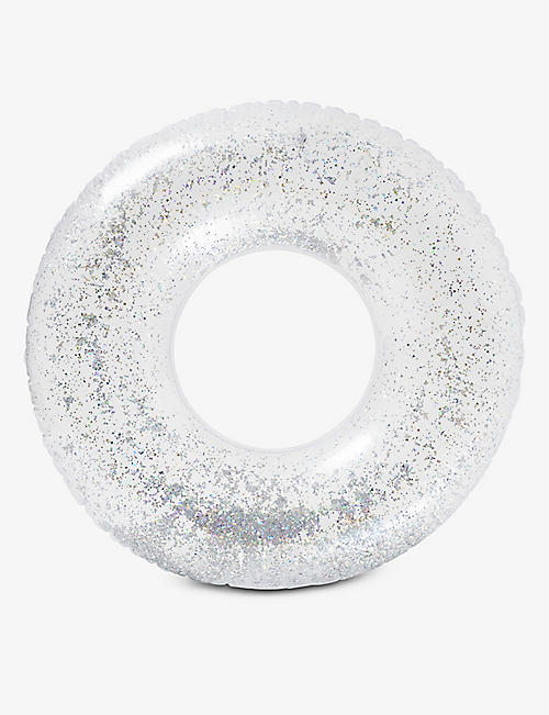 SUNNYLIFE: Glitter-embellished inflatable rubber ring 110cm