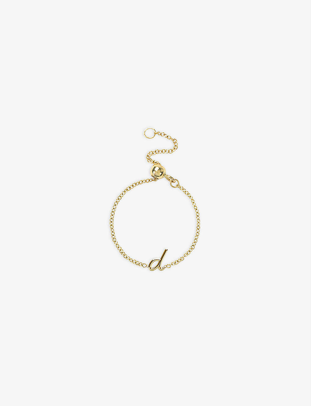 The Alkemistry Love Letter D Initial 18ct Yellow-gold Ring In 18ct Yellow Gold