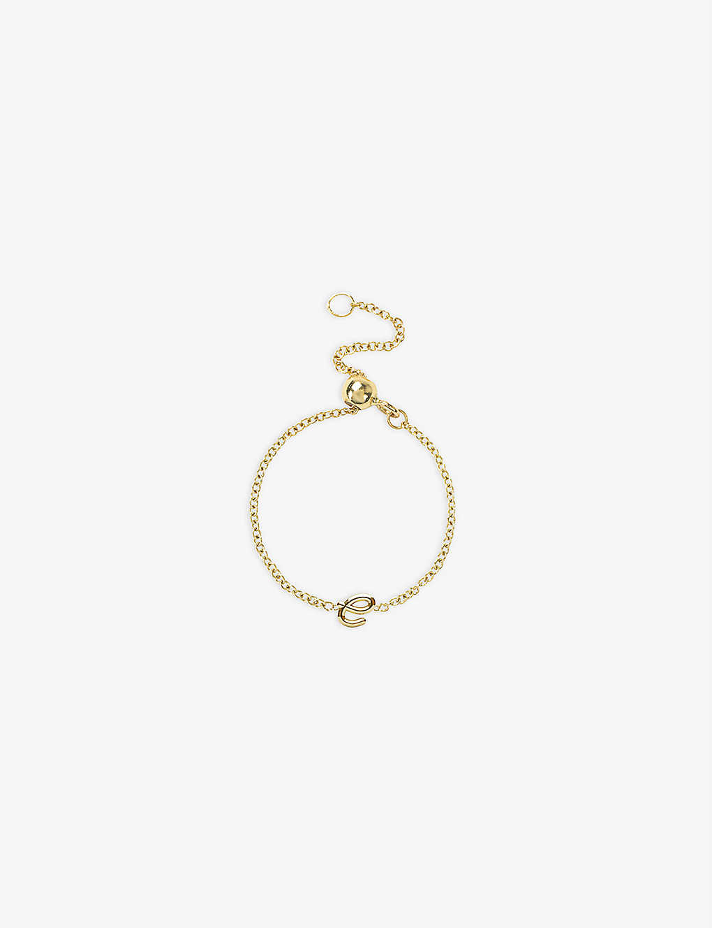 The Alkemistry Love Letter E Initial 18ct Yellow-gold Ring In 18ct Yellow Gold