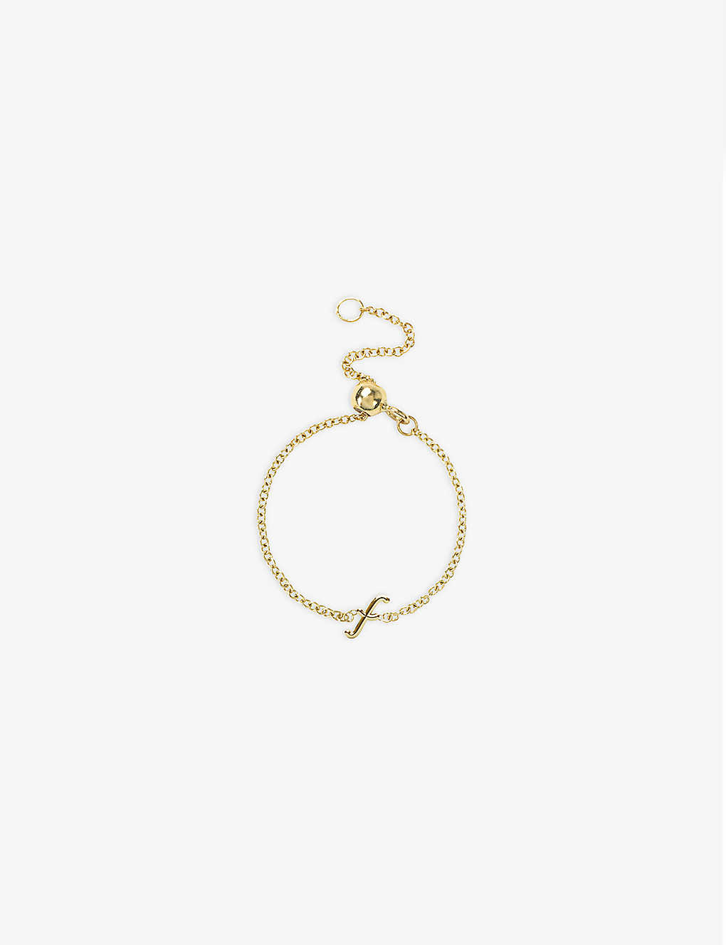 The Alkemistry Love Letter F Initial 18ct Yellow-gold Ring In 18ct Yellow Gold