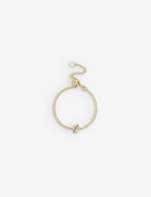 The Alkemistry Love Letter T Initial 18ct Yellow-gold Ring In 18ct Yellow Gold