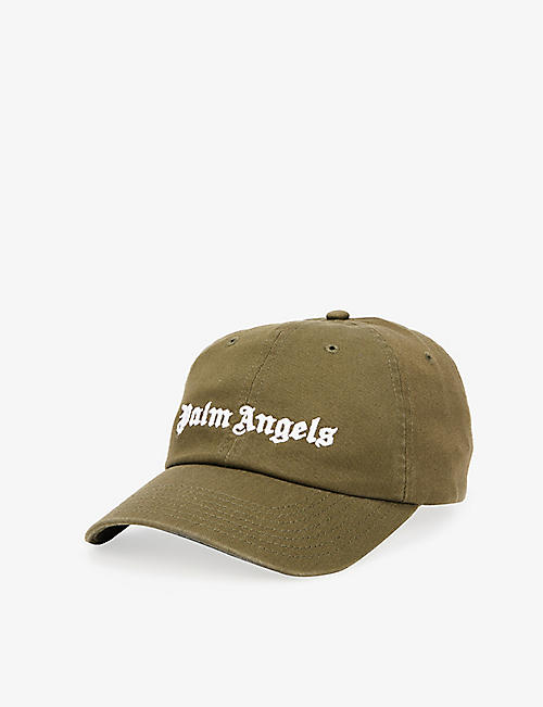 PALM ANGELS: Logo-embroidered cotton baseball cap