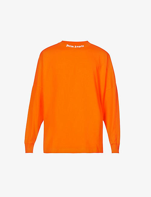 PALM ANGELS: Classic logo cotton-jersey sweatshirt