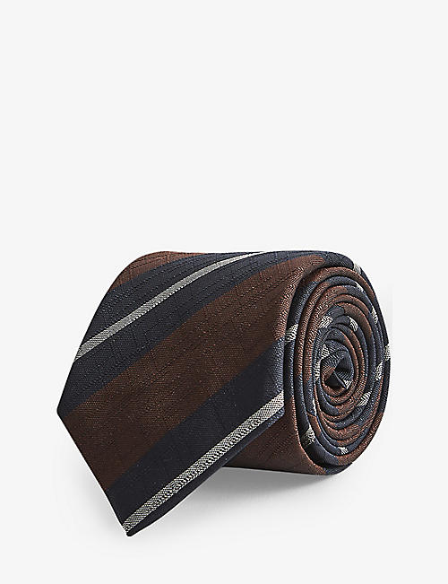 REISS: Barbican striped silk tie