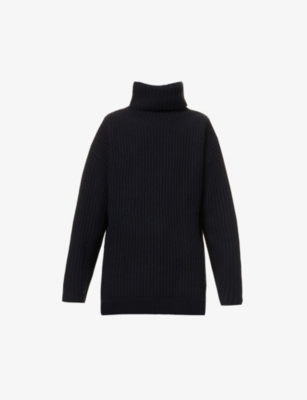 JOSEPH: High-neck relaxed-fit wool-knitted jumper