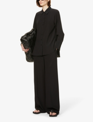 Joseph Silk Crepe De Chine Joe Blouse In Black