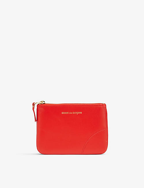 COMME DES GARCONS: Zipped leather coin wallet
