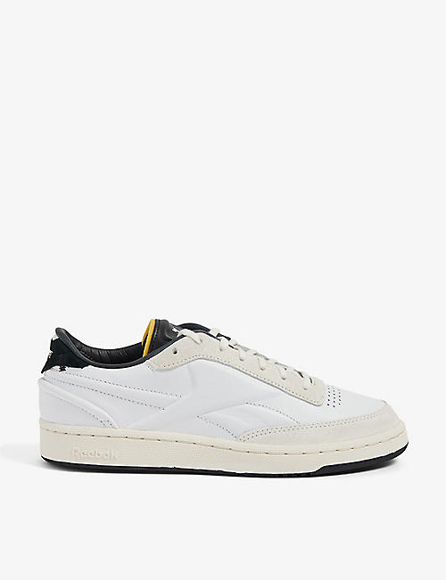 REEBOK X VICTORIA BECKHAM: Club C leather and suede trainers