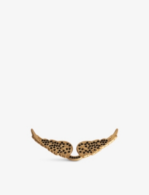 ZADIG&VOLTAIRE: Swing your Wings rhinestone-encrusted metal badge