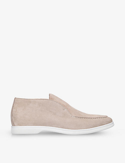 ELEVENTY: Slip-on suede-leather boots