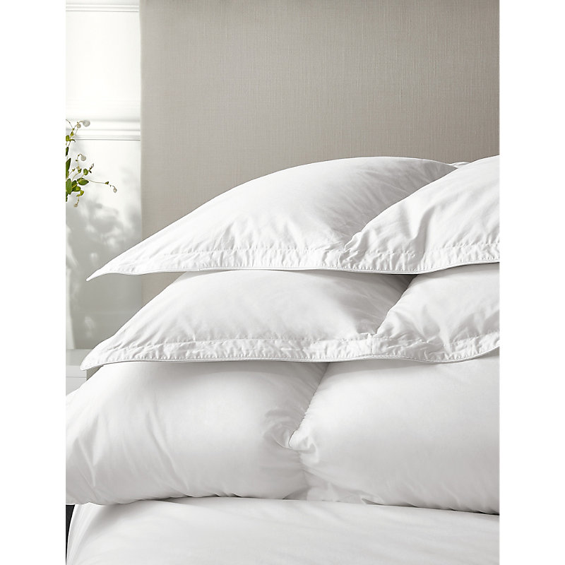 Shop The White Company None/clear Ultimate Symons 10.5 Tog Cotton Sateen And Goose-down Duvet