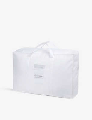 Shop The White Company / Hungarian 10.5 Tog Cotton, Goose-down And Feather Single Duvet In None/clear