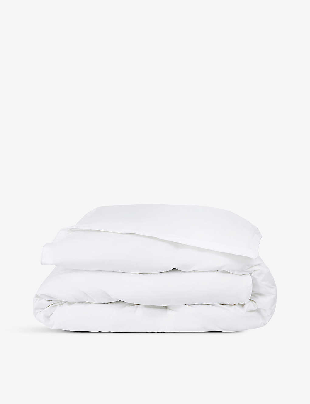 The White Company Hungarian 10.5 Tog Cotton, Goose-down And Feather Single Duvet In None/clear