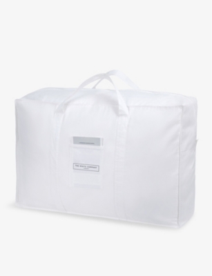The White Company Canadian 4.5 Tog Goose-down And Cotton-sateen Double Duvet 200cm X 200cm In None/clear