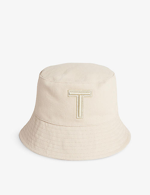 TED BAKER: Teri embroidered cotton bucket hat