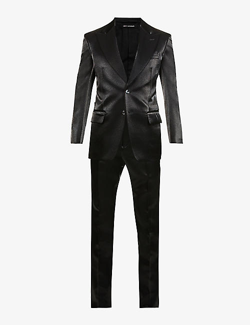 TOM FORD: Single-breasted regular-fit tapered wool-blend suit
