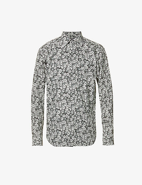 TOM FORD: Daisy-print relaxed-fit poplin shirt